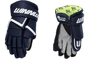 Winnwell AMP500 Ice Hockey Gloves - Durable & Lightweight Protective Equipment for Hockey Players for Youth, Junior & Senior