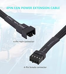 LANMINGLEL 10-Pack PWM 4 Pin Fan Extension