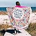 GreForest Round Beach Towel Tassel Towel Thin Rayon Cotton Round Beach Towels Sunshine Happy Circle Towel Eye-catching Beach/Daily Wrap Shawl for Decoration, Beach Leisure, Picnic Mat