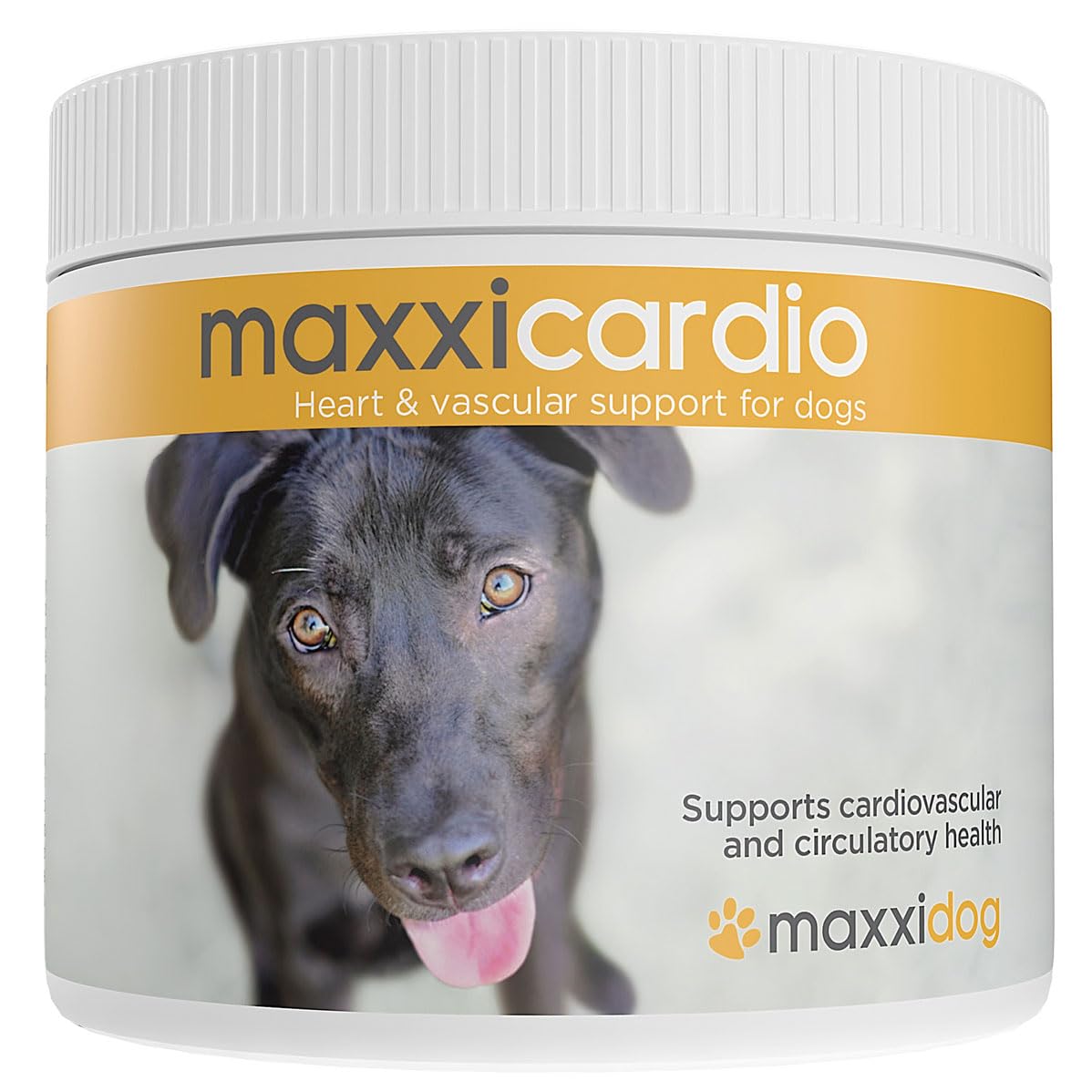 maxxicardio Heart & Circulation Supplement for Dogs – Taurine, L‑Carnitine, Hawthorn & Ginkgo – Cardiovascular Support for Energy, Stamina & Healthy Heart Function – Natural Powder – 150g