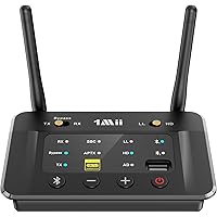 1Mii B03S Bluetooth 5.3 Transmitter Receiver for TV Home Stereo, Wireless Audio Adapters with Audiophile DAC, aptX Adaptive/L