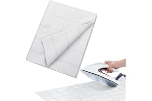 Breling Fusible Interfacing with 2.5 x 2.5 Inches Grid Nonwoven Layout Iron on Polyester/Rayon Lightweight Interfacing for DIY Crafts Supplies(50g,48 Inches X 4 yd)