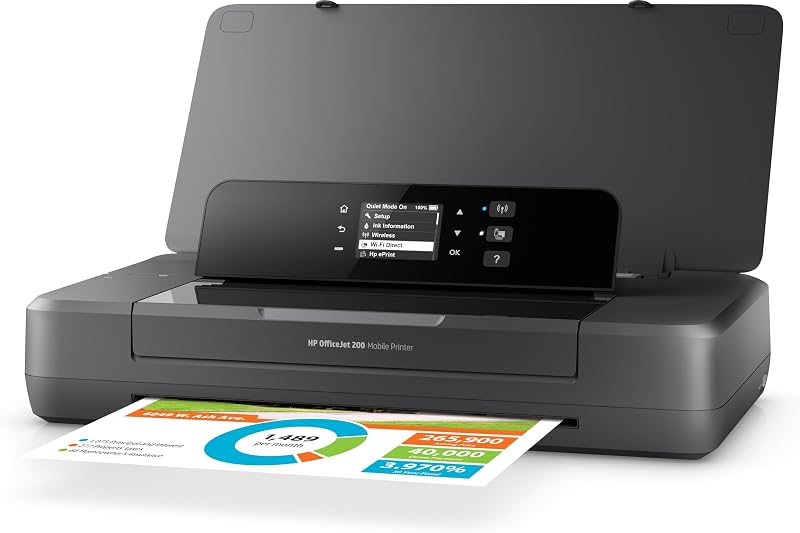 HP Officejet 200 Colour Wireless Mobile Printer Black 2M32H38