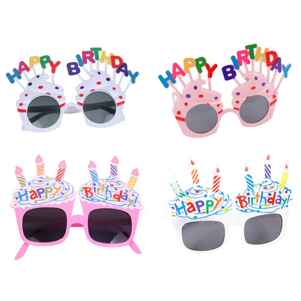 Buy HEALLILY 4Pcs Kids Birthday Glasses Happy Birthday Eyeglasses Funny