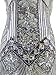 Vijiv Women 1920s Gastby Sequin Art Nouveau Embellished Fringed Cocktail Dresses,Silver,Large