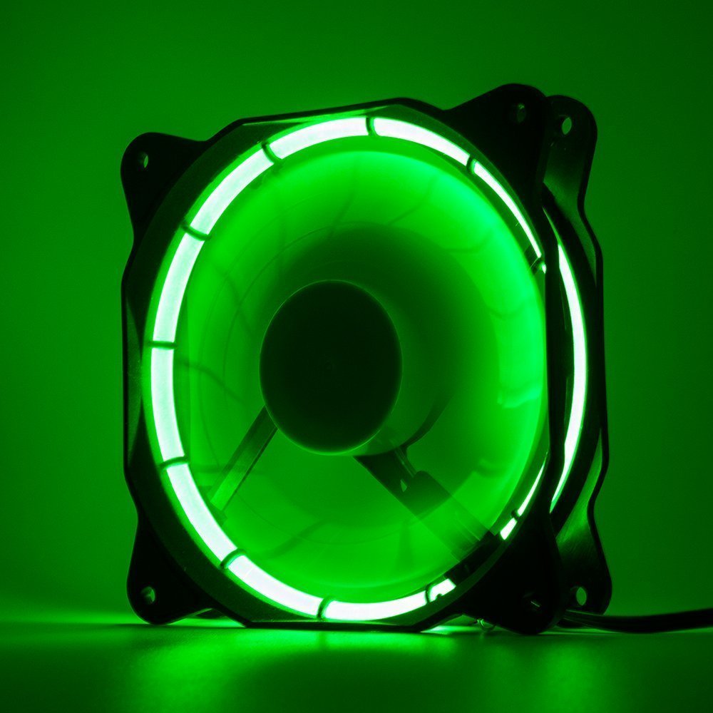 Ventole per case Bianco EZDIYFAB 120 mm LED Silent Fan per PC Case Cooler e Radiatori Quiet