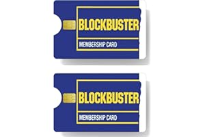 Kenhazenee 2Pcs/Sets Credit Card Sticke Vinyl Skins Block-Buster Membership Card Vinyl Stickers Decal use for Small Chip