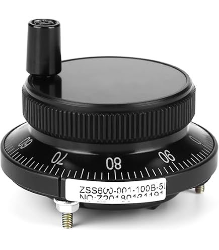 80mm Manual Pulse Generator – CNC MPG Handwheel, 6 Terminal, DC 5V, 100PPR, Unbranded