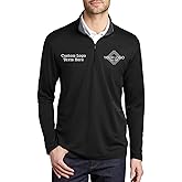 INK STITCH Men K584 Custom Embroidery Personalized Logo Texts Silk Touch Quarter Zip Pullover