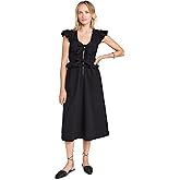 Sea Women's Regina Seersucker Flutter Sleeve Dress