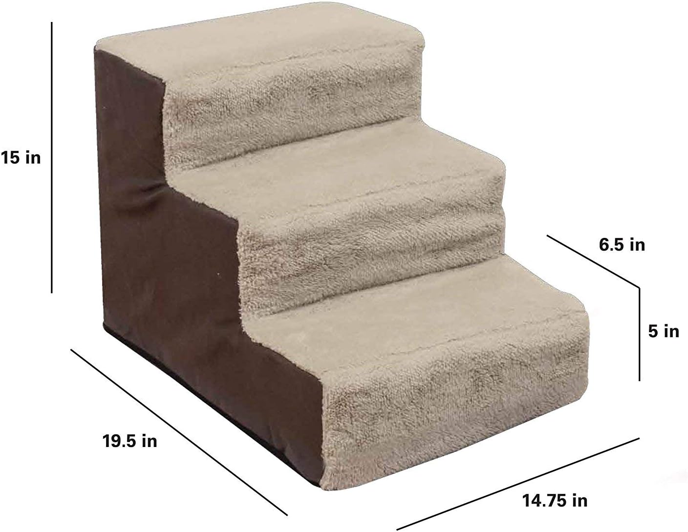 Dog and Cat Steps by Cozy Pet | Machine Washable Cover with Non Skid Bottom : Pet Supplies