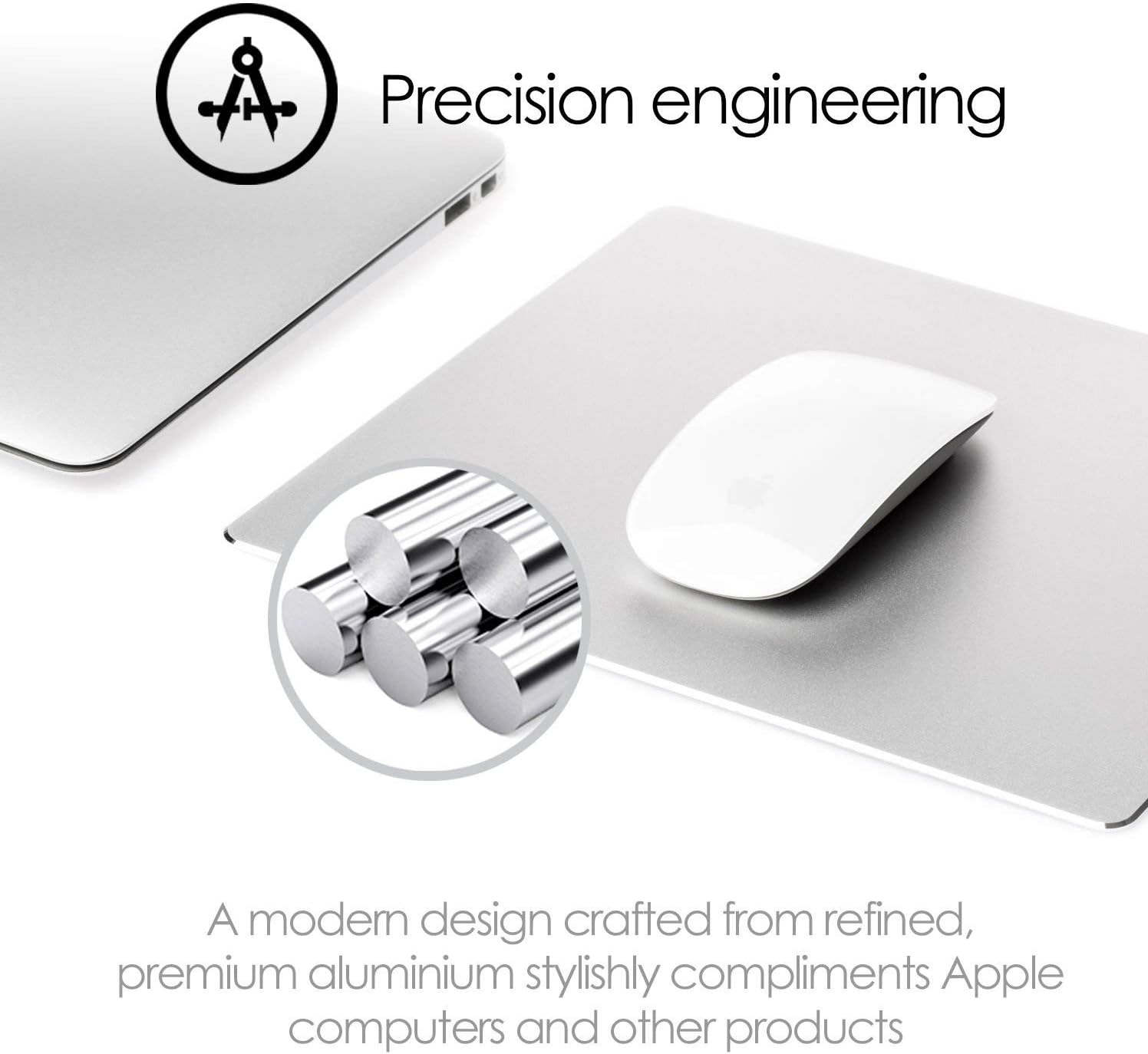 Desire2 Gaming Mouse Pad Mat with Non slip Rubber For Desk, Base & Frosted Surface for Apple Macbook Imac - Image 3