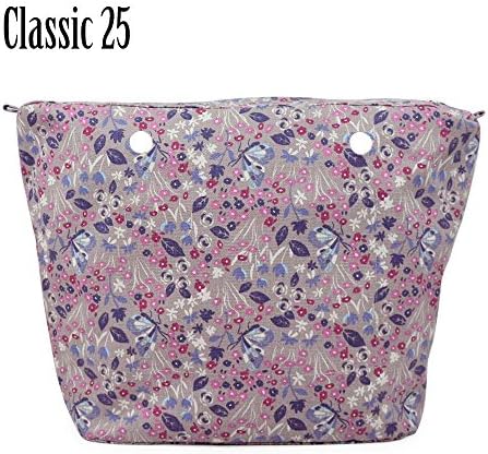 Waterproof Inner Lining Insert Zipper Pocket for Classic Obag Canvas Inner Pocket for O Bag