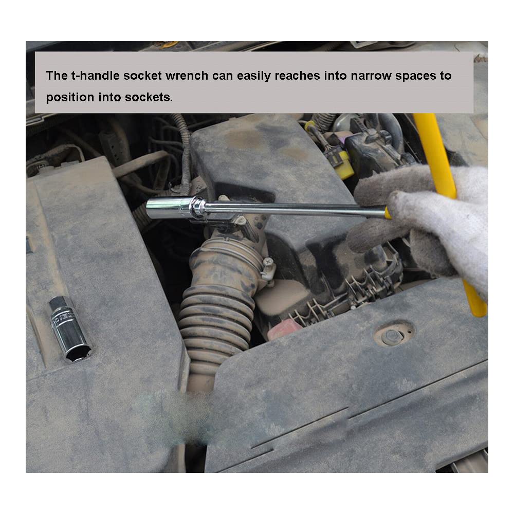 Mua T Handle Wrench,1/2-Inch Drive T Handle Socket Driver with 1/4” and ...