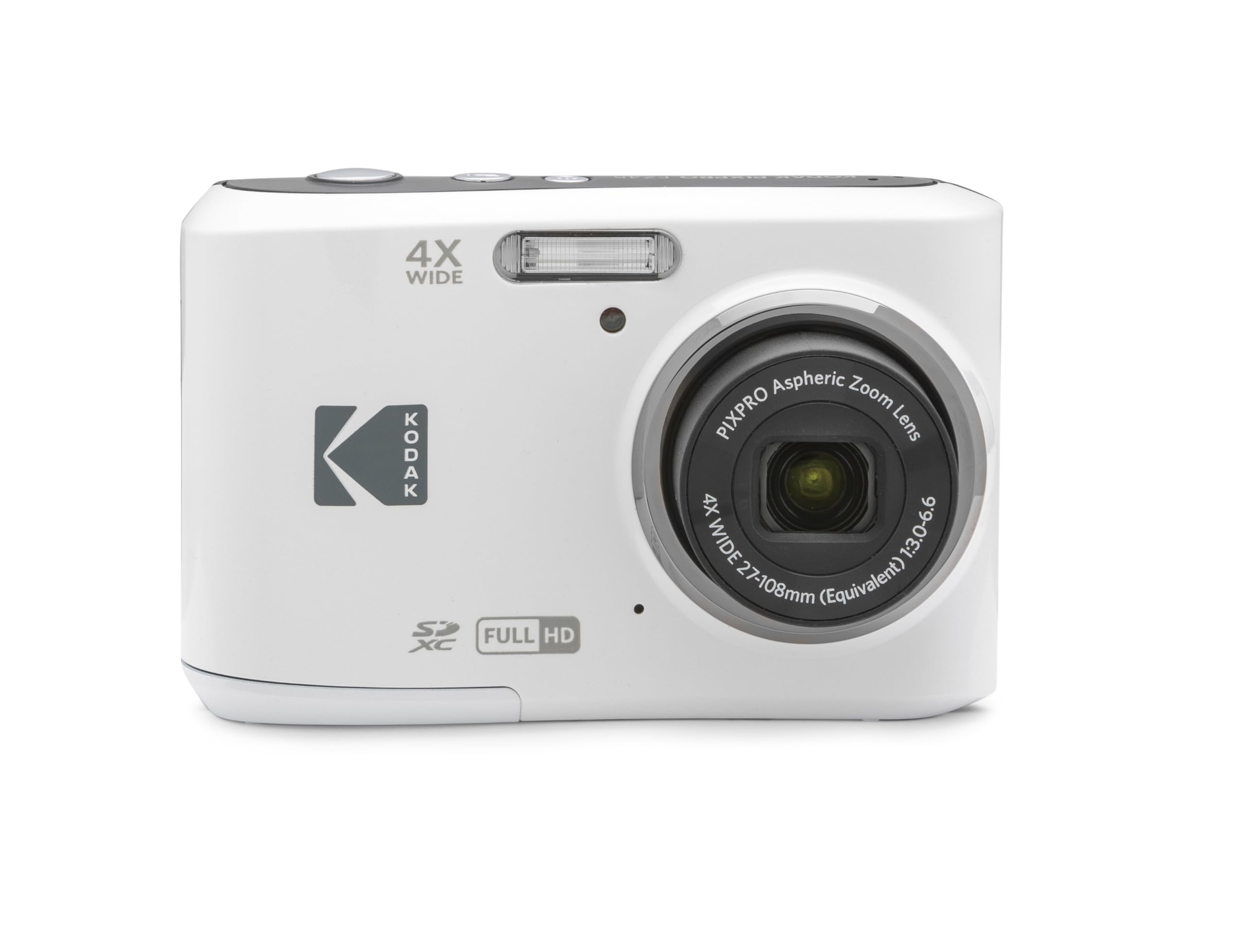 KODAK PIXPRO Friendly Zoom FZ45-WH 16MP Digital Camera with 4X Optical Zoom 27mm Wide Angle and 2.7