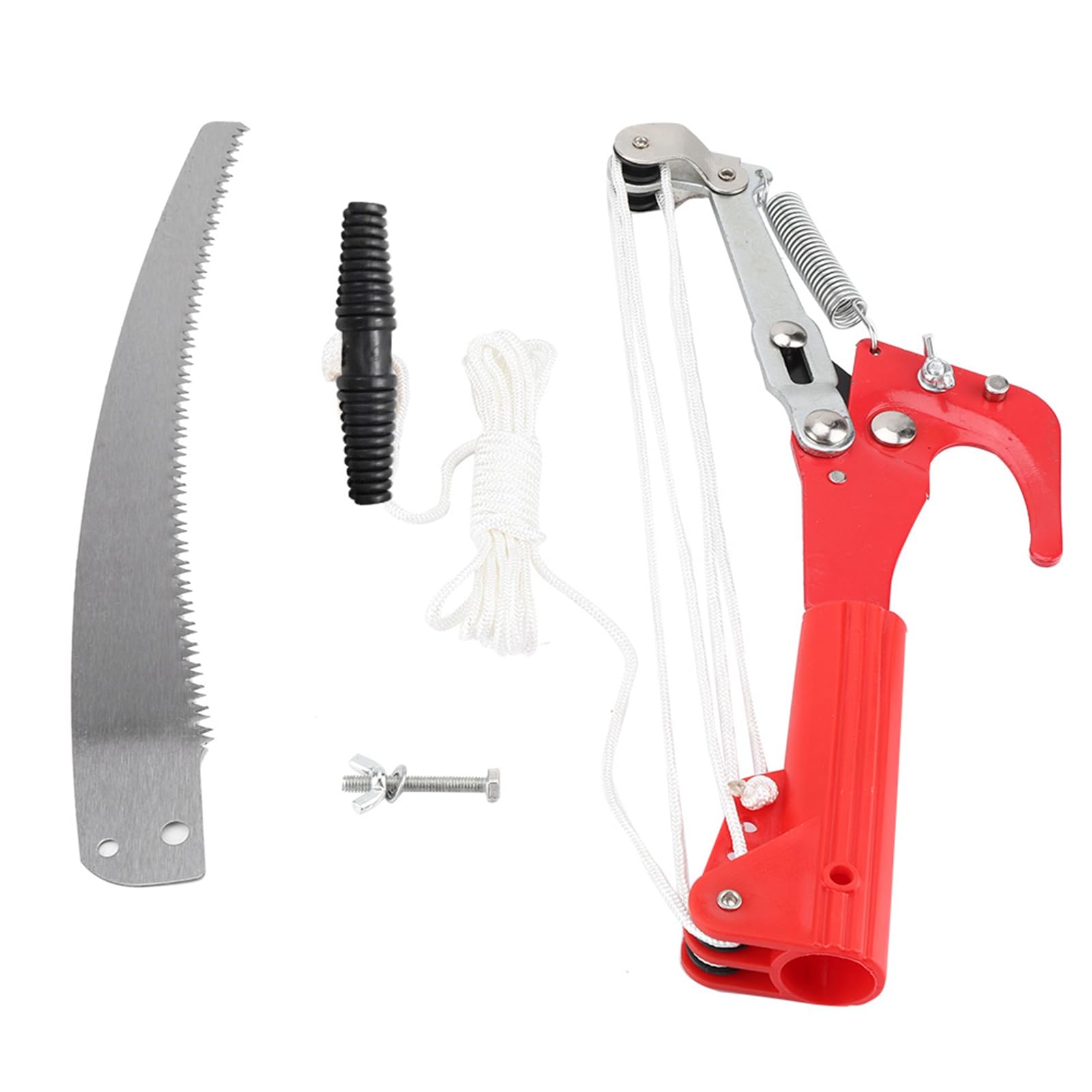 Photo 1 of 14 Inch Tree Pruner Pole Saw without Pole, 4 Wheels Sharp Tree Pruning Shear, Fruit Picker Harvester Pole Saw Tree Trimmer Clipper Trimming Tool