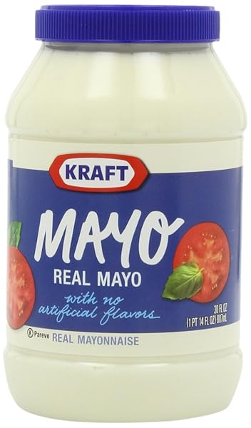 KRAFT REAL MAYONNAISE IN PLASTIC JAR 30 OZ
