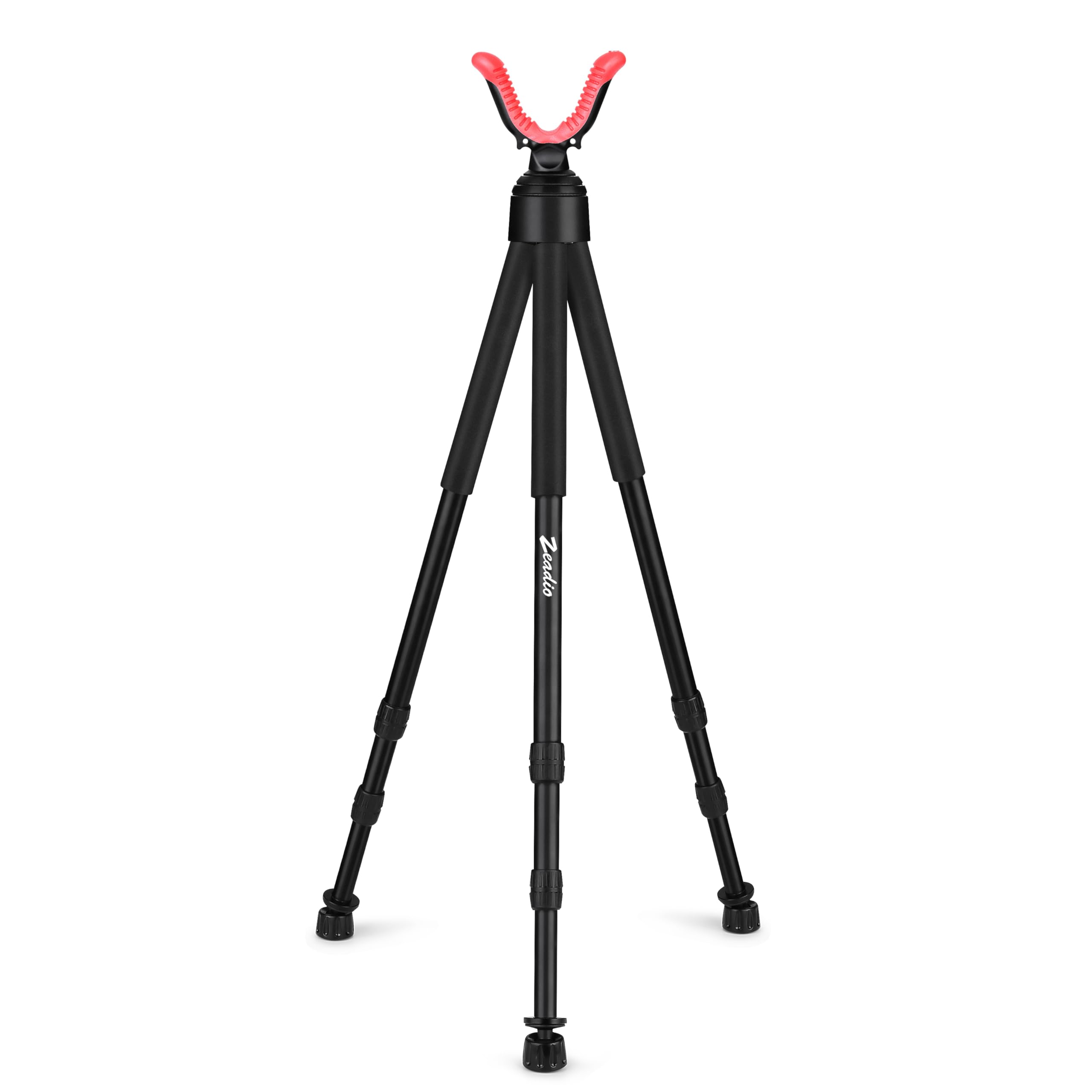 Photo 1 of Zeadio Tripod Hunting Rest with High Density Foam Grip, Twist-Style Locking Leg, and Non-Marring V-Yoke Rest Head for Outdoor Activities