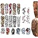 20 Fake Realistic Temporary Tattoos - BIG SIZE & FULL ARM - Most Complete Set With Large Forearm and Full Sleeve Designs