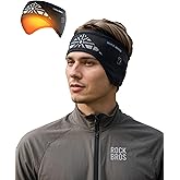 ROCKBROS Ear Muffs for Winter Men Women, Fleece Ear Warmers for Cold Weather, Adjustable Headbands for Cycling Running Snowboarding Outdoors
