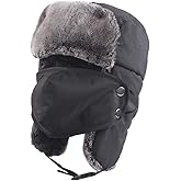 Winter Boy Trapper Trooper Hat Outdoor Warm Girls Ski Cap Windproof Mask Ear Flaps Hats for Kids