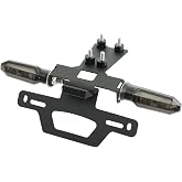 Tail Tidy Kit for CBR500R CB500F CB500 Hornet 2016-2026 Fender Eliminator Kit Equipped License Plate Holder, License Plate Light, Turn Signal Lights With Plug &amp; Play Quick-Connect Harness (Smoke)