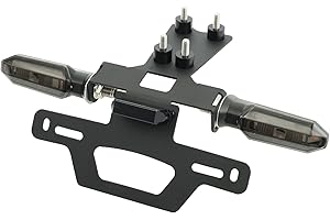 FTQYZDP Tail Tidy Kit for CBR500R CB500F 2016-2024 2025. Fender Eliminator Kit equipped License Plate Holder, License Plate Light, Turn Signal Lights (Smoke)