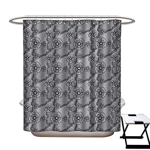Amazon Com Dark Grey Shower Curtains 3d Digital Printing Black