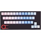 ATTAV 37 Keys PBT Keycaps Double-shot Backlit Keycap Set for Mechanical Keyboard (Gradient Bluelover)