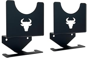 ECQIZER Heavy-Duty Angle Grinder Stand & Bench Grinder Wall Mount (2PCS) - Multi-Tool Holder for Polisher, Air Tools - Metal Garage Workshop Organizer with Quick-Install Brackets