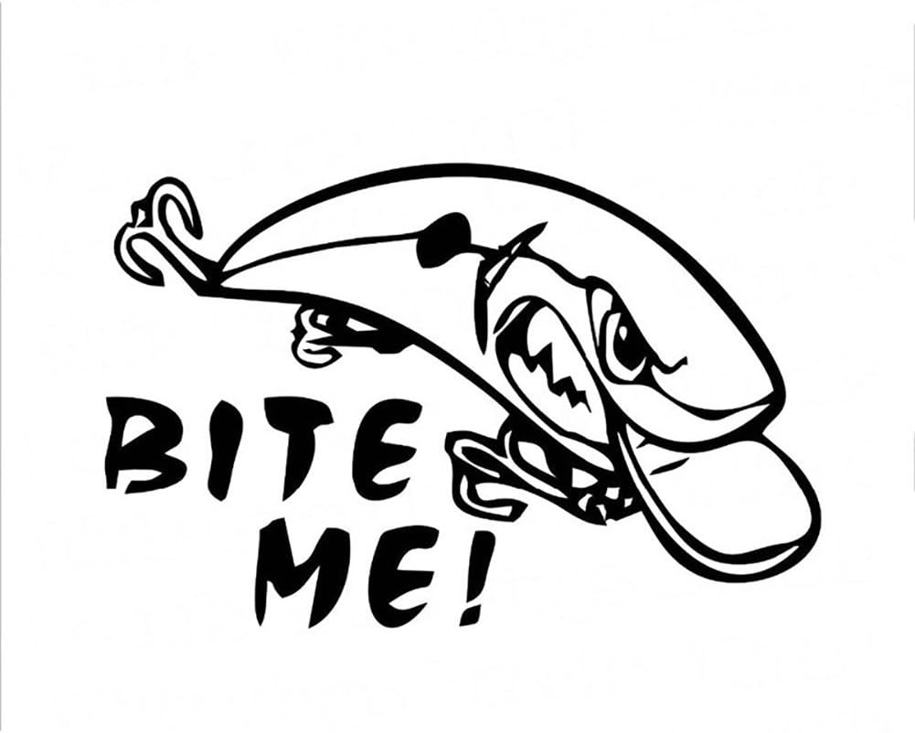 856store The Latest Creative Shark Bait Pattern Car Sticker Decal Adhesive Vehicle Scratch Cover