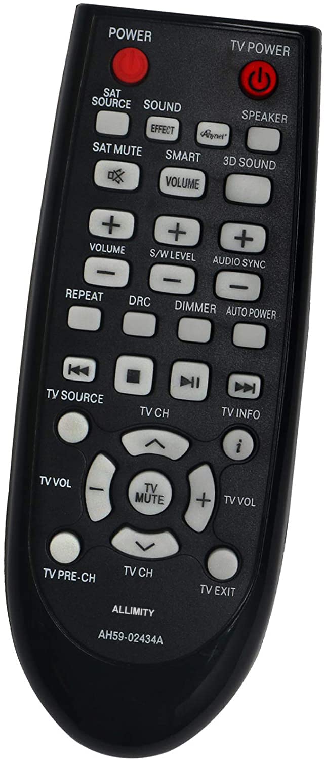 ALLIMITY AH59 02434A Remote Control Replace fit for Samsung Soundbar System AH59-02434A AH5902434A HW-E450 HWE450 HW-E550 HWE550 HW-E551 HWE551 HW-E450C HWE450C