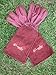 Rose Pruning Gloves for Men and Women - Thorn Proof Goatskin Leather Gardening Gloves with Gauntlet (Medium, Maroon)