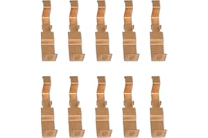 HO Slot Car Pickup Shoes 10Pcs Iron Replacement for 440 and 440X2, Smooth Performance, Easy Install Durable Racing Accessorie