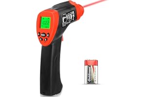 SURLABA Infrared Thermometer Gun with 16:1 DTS Ratio, Handheld Heat Temperature Gun for Cooking, Pizza Oven, Laser Temperatur
