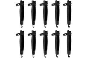 Generic 10Pcs Fishing Rod Tip Covers with Strap Fastener Protective Tip Covers
