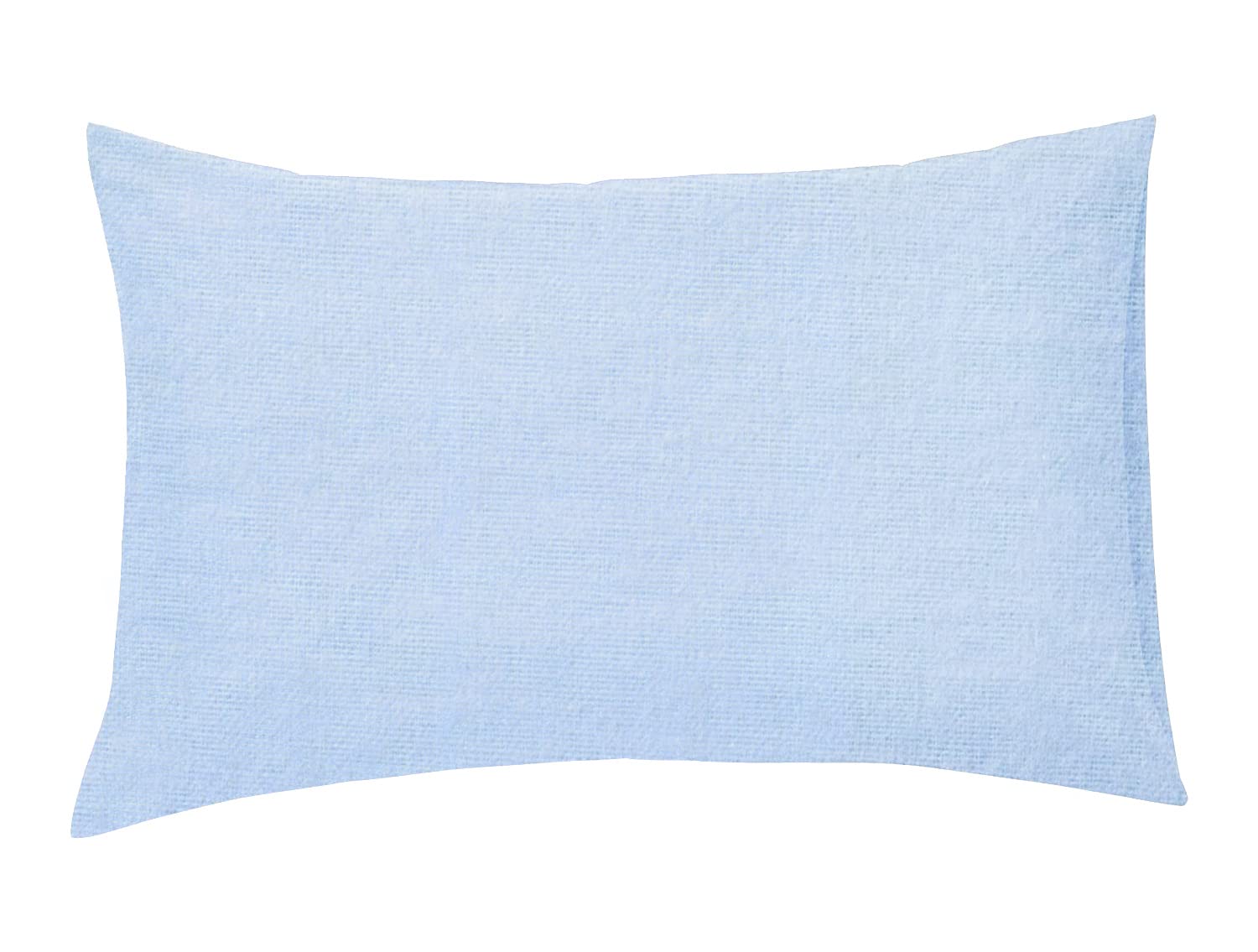 100% Brushed Cotton Soft Flannelette Pillowcase Pillow Cover (Sky Blue)