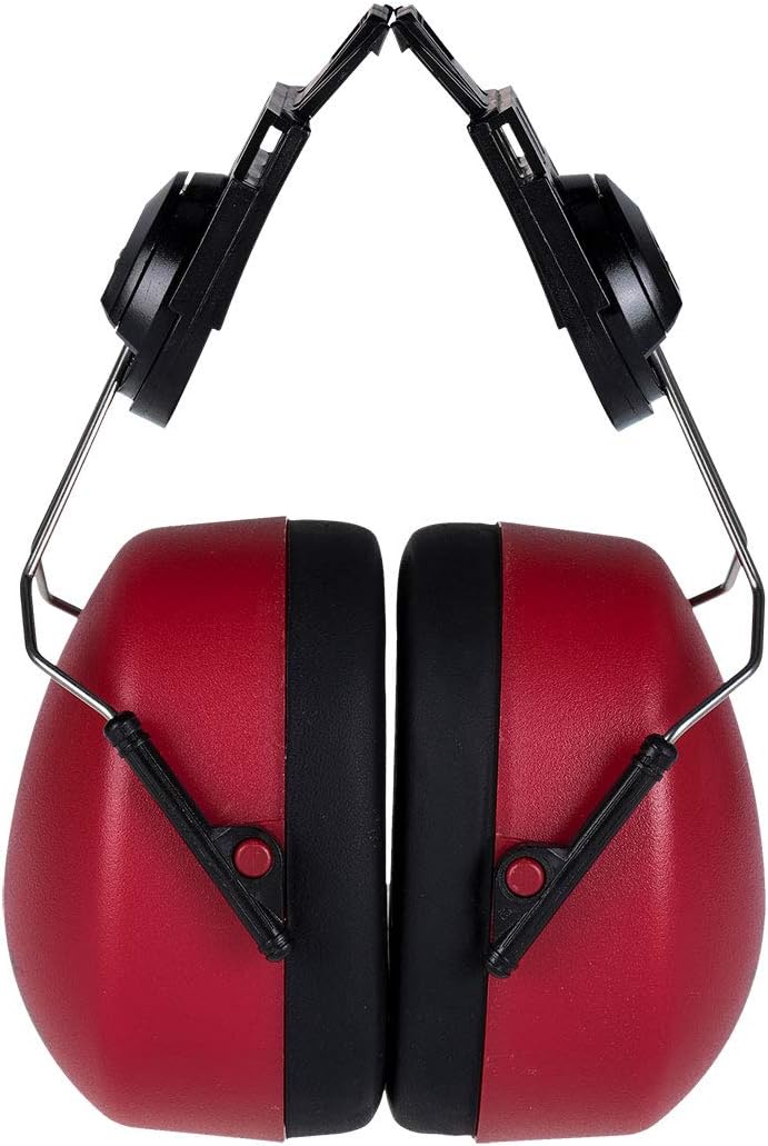 Portwest Clip-On Ear Protector Red PW42RER One Size EN 352-3 NRR 22/26dB