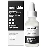Natural Outcome Man Skin Supreme Moisture Serum Mens I Mens Anti-Aging Day & Night Facial Serum I Advanced Moisture Serum with Hyaluronic Acid, Argan Oil & Vitamin E