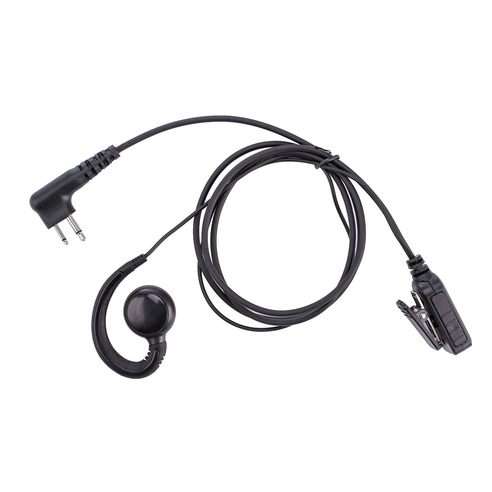 Photo 1 of POFENAL RDM2070D CLS1110 CLS1410 Single-Wire Walkie Talkie Earpiece Compatible for Motorola CP200 GP2000 XU1100 PRO1150 MU12 Radio with PTT Mic Headset (C-Shaped)