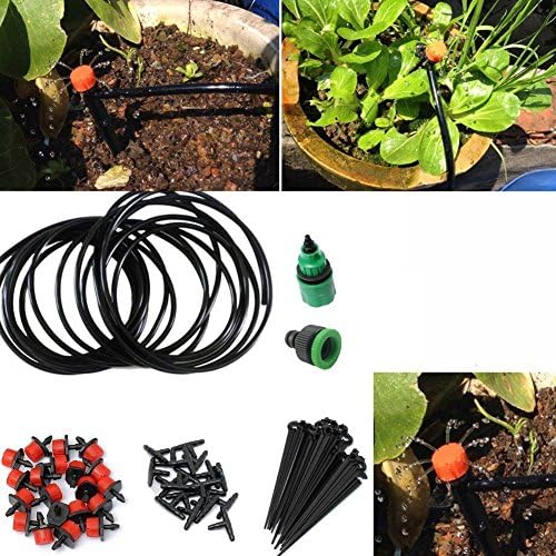 TamPa Micro Watering Drip Irrigation Kit Irrigation Spray set With Distribution Tubing Set Automatic Plant Watering Device (10M)