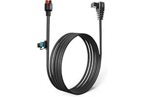 JacEnergy Anderson Connector to DC Plug, DC Power Cable for 12 Volt Car Refrigerator, 14AWG 6.5 FT Long (2 Meters), Male Socket Adapter Connect Solar Panel and Solar Generator