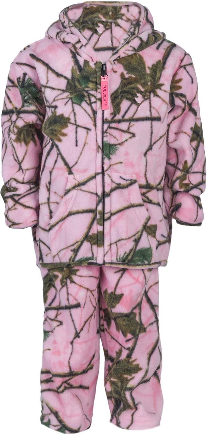TrailCrest Infant - Toddler Camo Two Piece Fleece Jacket & Pants Set: Clothing