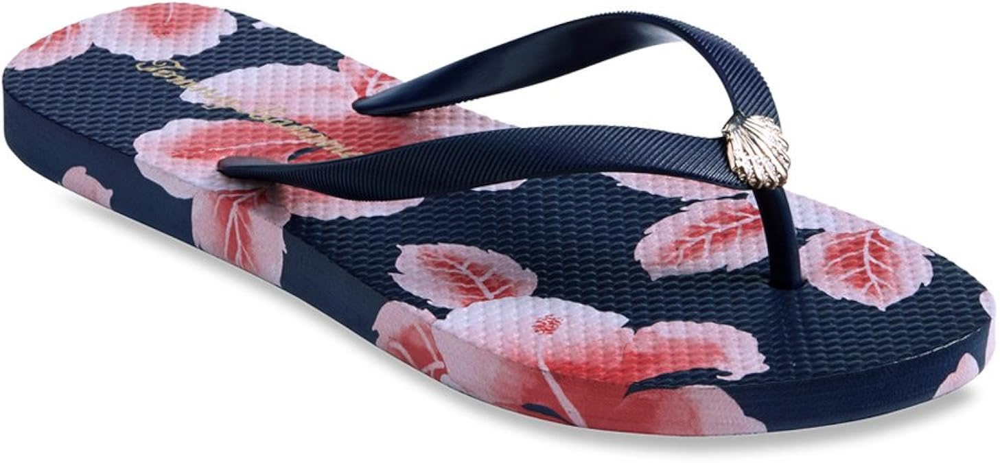 Amazon.com | Tommy Bahama Women's Whykiki Floating Hibiscus | Sandals