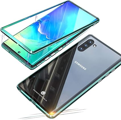 Amazon Co Jp Jonwelsy 携帯電話 ケース Samsung Galaxy Note 10 に適し 磁気吸着 金属フレーム 透明 携帯電話 ケース 完全保護 耐衝撃 擦り傷防止 磁性技術 カバー Note 10 緑 家電 カメラ