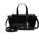 LA FESTIN Women's Genuine Leather Small Crossbody Bag, Scratch-Resistant Tote for Daily Commute & Date, Adjustable Strap