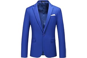 MOGU Mens Blazer Slim Fit Sport Coats 26 Colors Suit Jacket for Daily Business and Prom Party