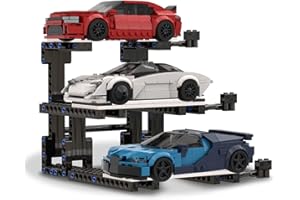 Display Stand Compatible with Lego Speed Champions Cars 3-Tier Showcase for Models 76918,76923,76934,76919,76909,76914,76917,