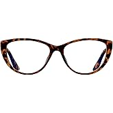ANDWOOD Blue Light Blocking Glasses Women Bluelight Blocker Computer Cateye Clear Cat Eye Eyeglasses Frame AR003