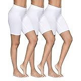 YADIFEN 3 Pack Women Seamless Slip Shorts Stretch High Waist Yoga Bike Short Boyshort Panties for Under Dress